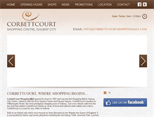 Tablet Screenshot of corbettcourtshoppingmall.com